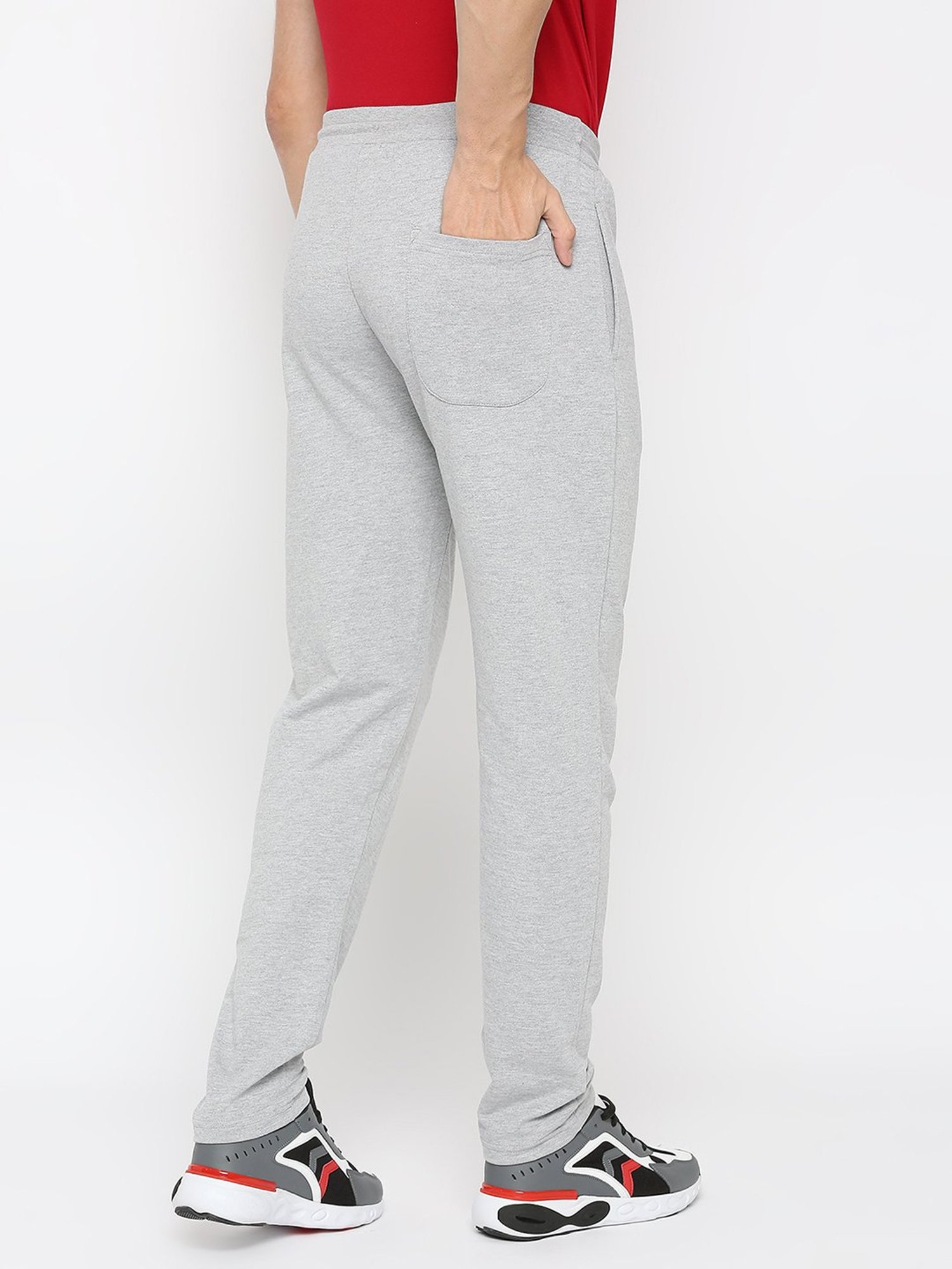 UnderJeans by Spykar Grey Regular Fit Trackpants