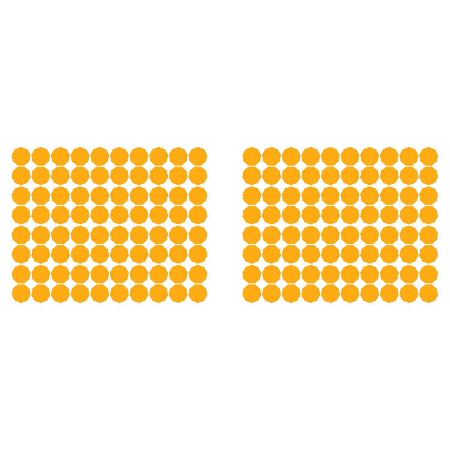 LiteMark 2 Inch Blue Nonagon Decals - Pack of 80