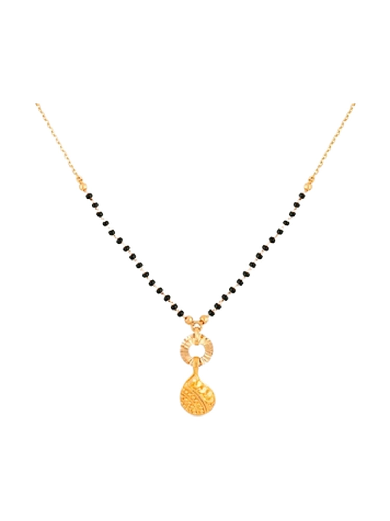 P.N.Gadgil Jewellers Gold Three Layered Orb Mangalsutra For Women
