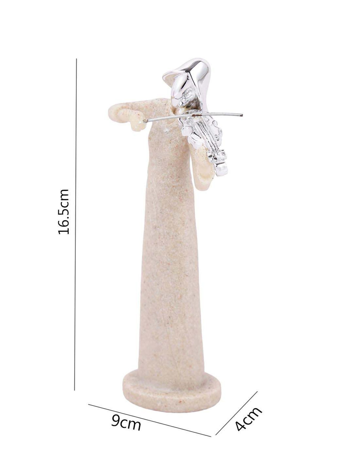 Tayhaa Beige Resin Musician Showpiece