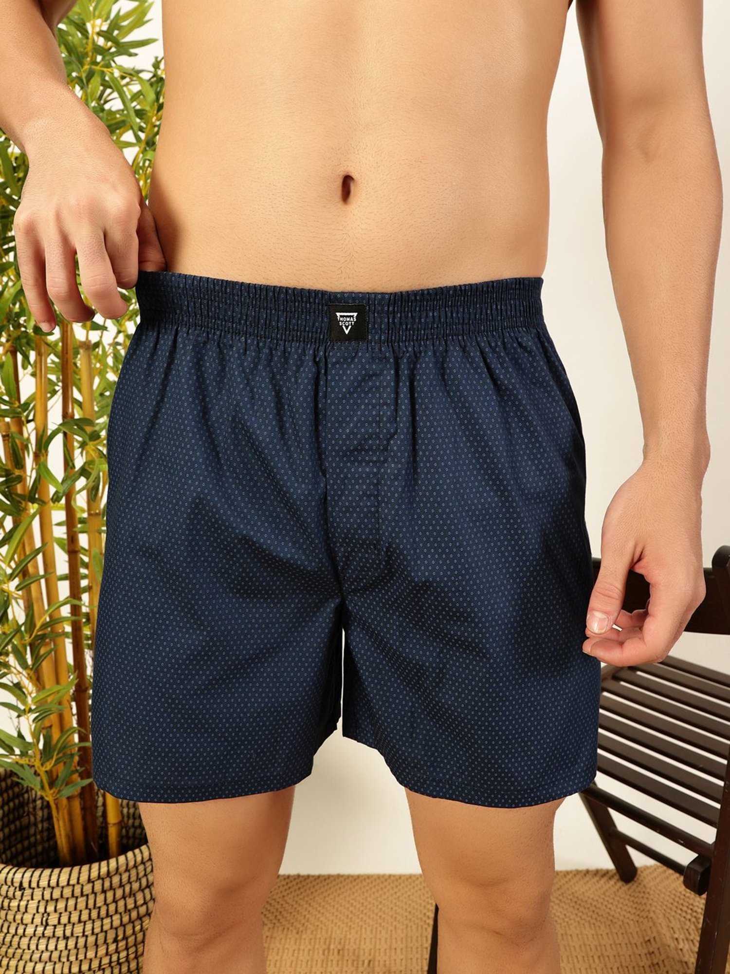 Thomas Scott Multicolored Regular Fit Printed Boxers - Pack Of 2