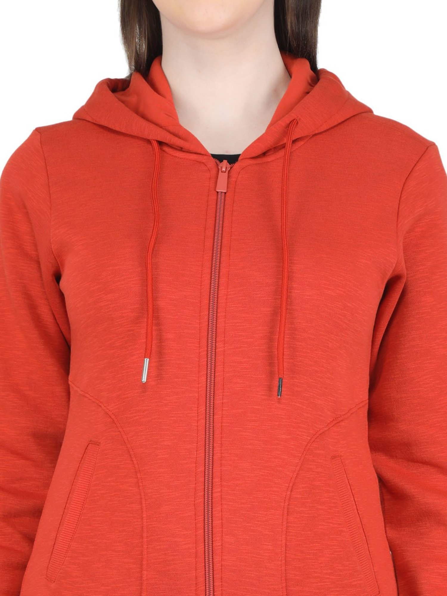 MOCA by Monte Carlo Red Regular Fit Hoodie