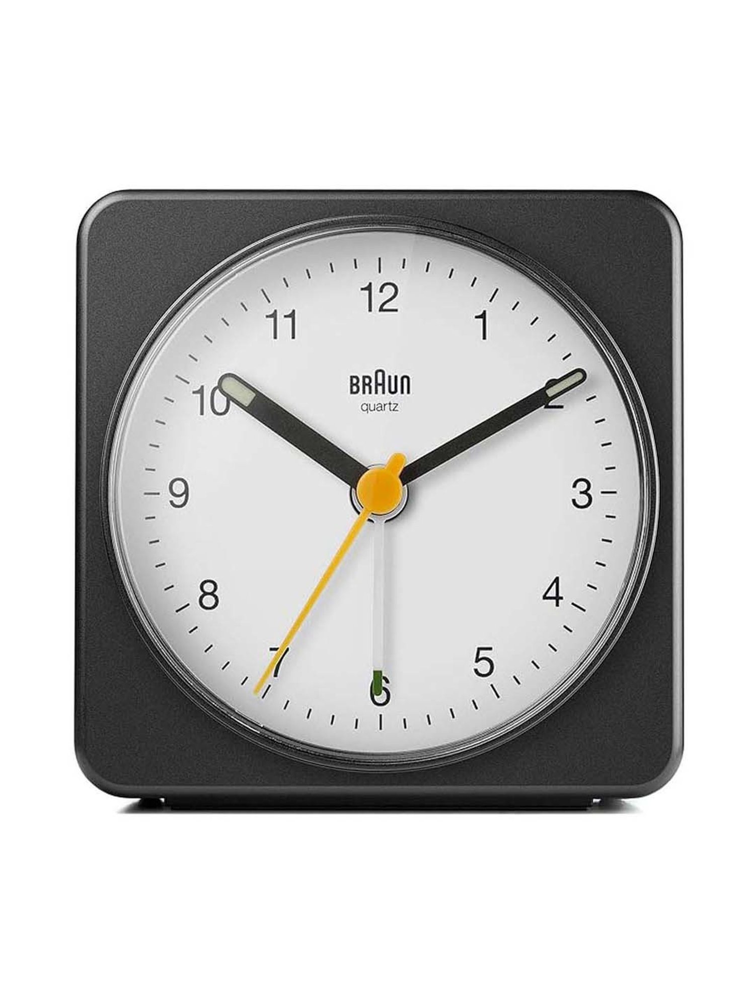 Braun Black Classic Travel Analog Alarm Clock