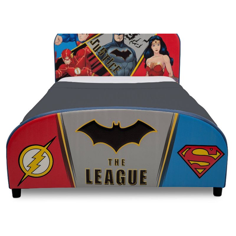 Twin DC Comics Justice League Upholstered Bed - Delta Children
