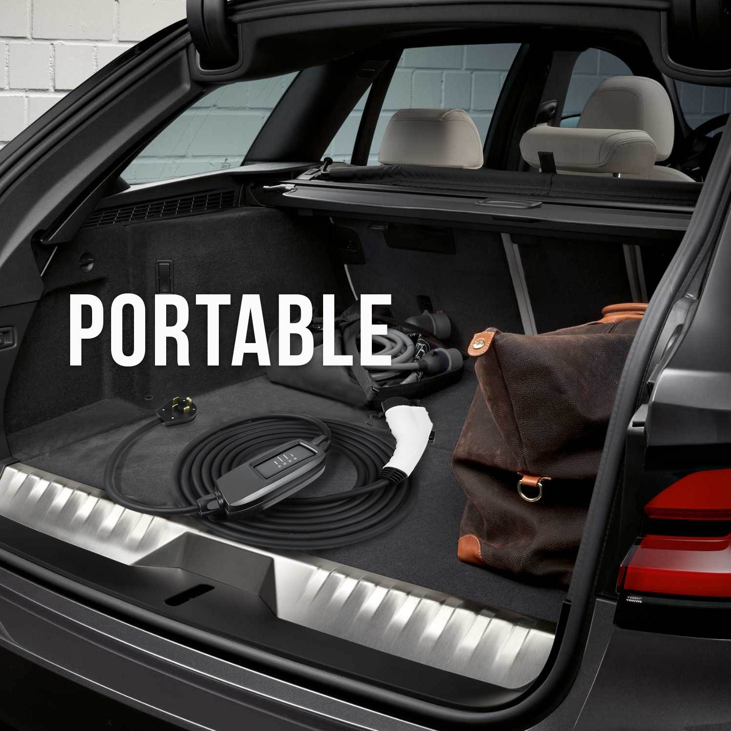 Lectron - J1772 NEMA 10-30 Plug Electric Vehicle (EV) Charger with J-Hook Nozzle Holster Dock Wall Mount Bundle (240V 16A Level 2)