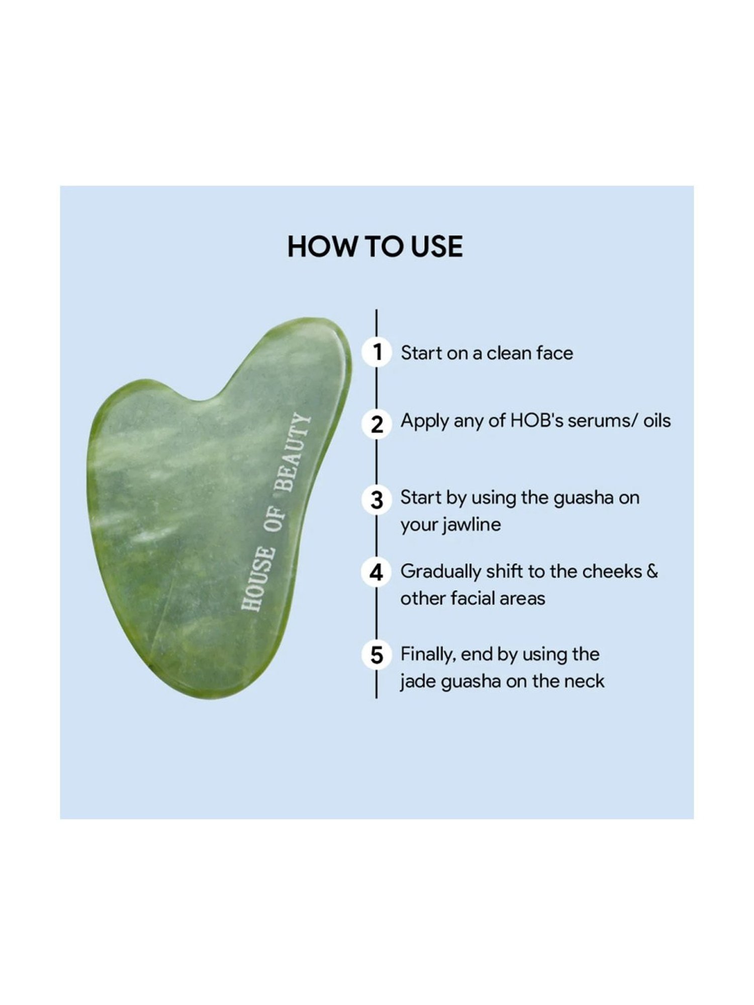 House of Beauty Jade Guasha Kit