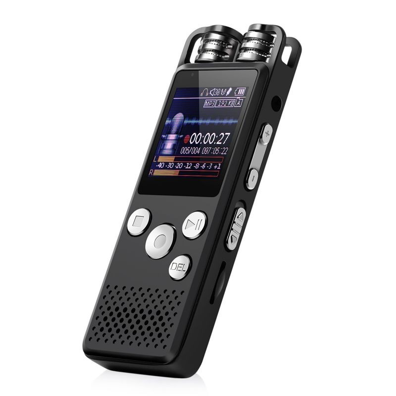 4GB/8GB/16GB/32GB Long Battery With microphone Recording Audio Voice Activated Digital Voice Recorder for Meeting-32G