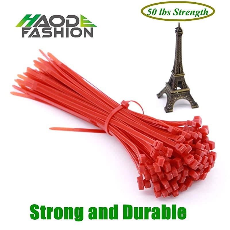 Pieces Heavy Duty 10 Inch Red Cable Zip Ties Strong 50 LBS Strength Cord Management Multi Purpose Festivals Outdoor Fastening Ties Wire Zip Ties10 Inch Red Pack 50 LBS