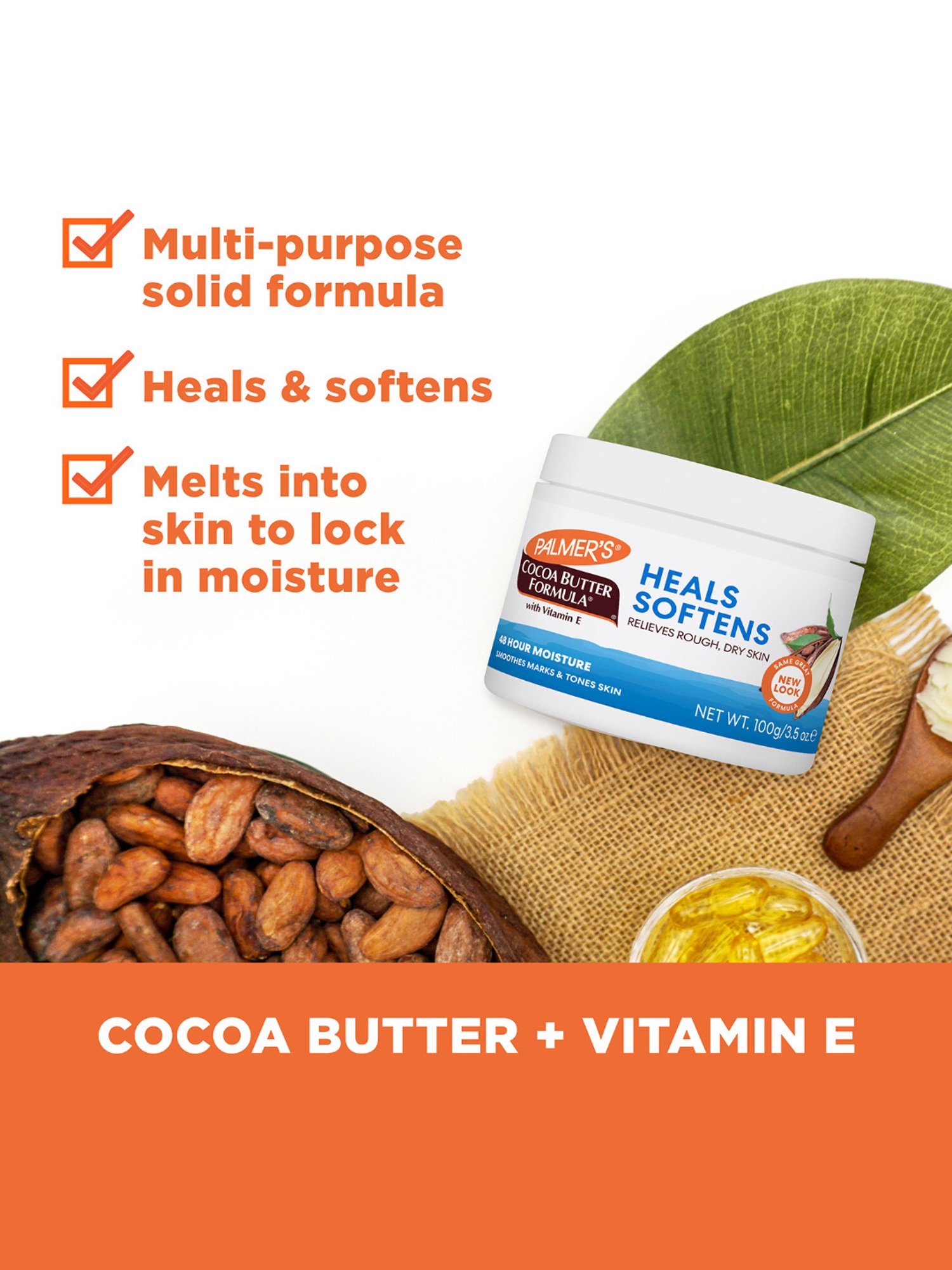 Palmer's Cocoa Butter Formula with Vitamin E Heals Softens Cream - 100 gm