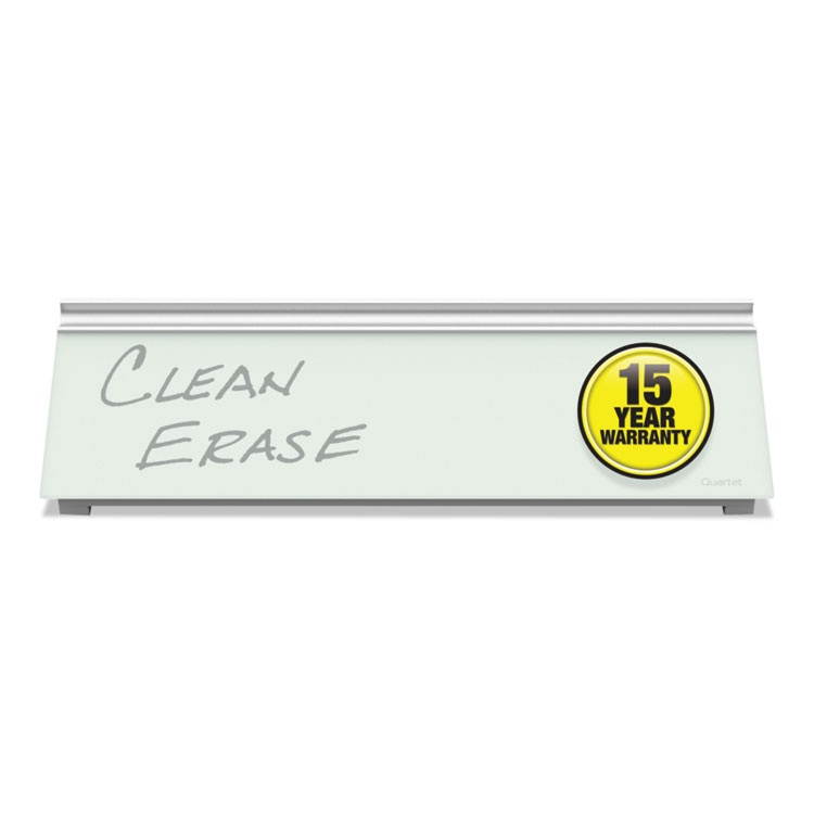 Quartet Glass Dry Erase Desktop Computer Pad, 18 X 6, White GDP186