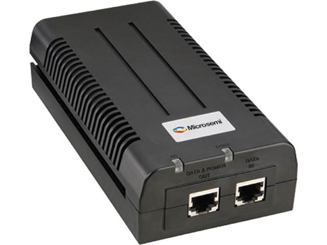 Microsemi PD-9601G/AC-US Single Port PoE Injector for Transmitting up to 95W PoH to Emerging High Power Applications