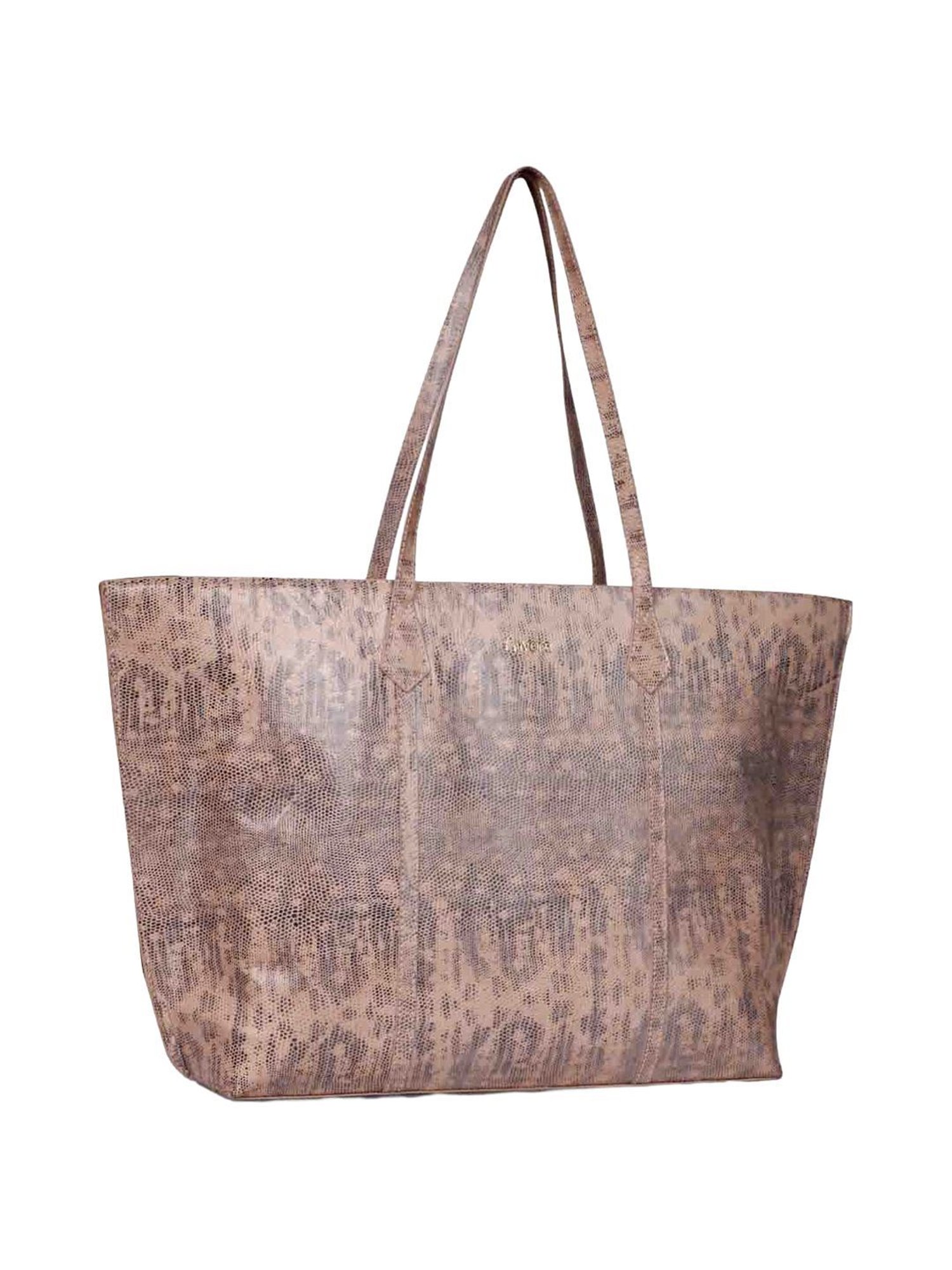 Saint G Peach Textured Medium Shoulder Handbag