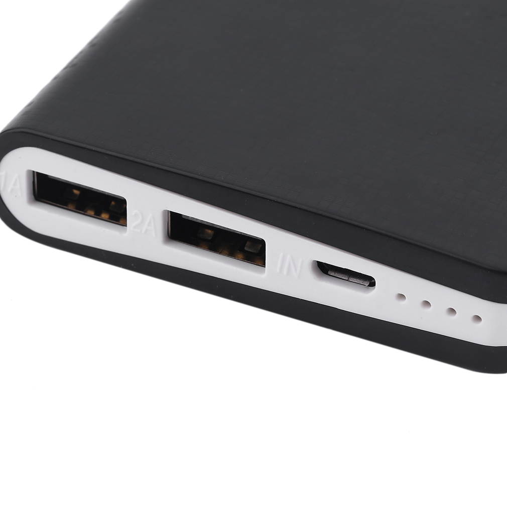 Compact Size QC2.0 8000MAH Plastic Shell Mobile Phone Power Bank Portable Charger Battery Bank For Iphone White/Black