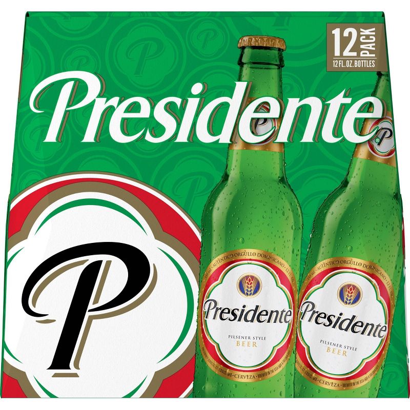 Presidente Pilsner Style Beer - 12pk/12 fl oz Bottles