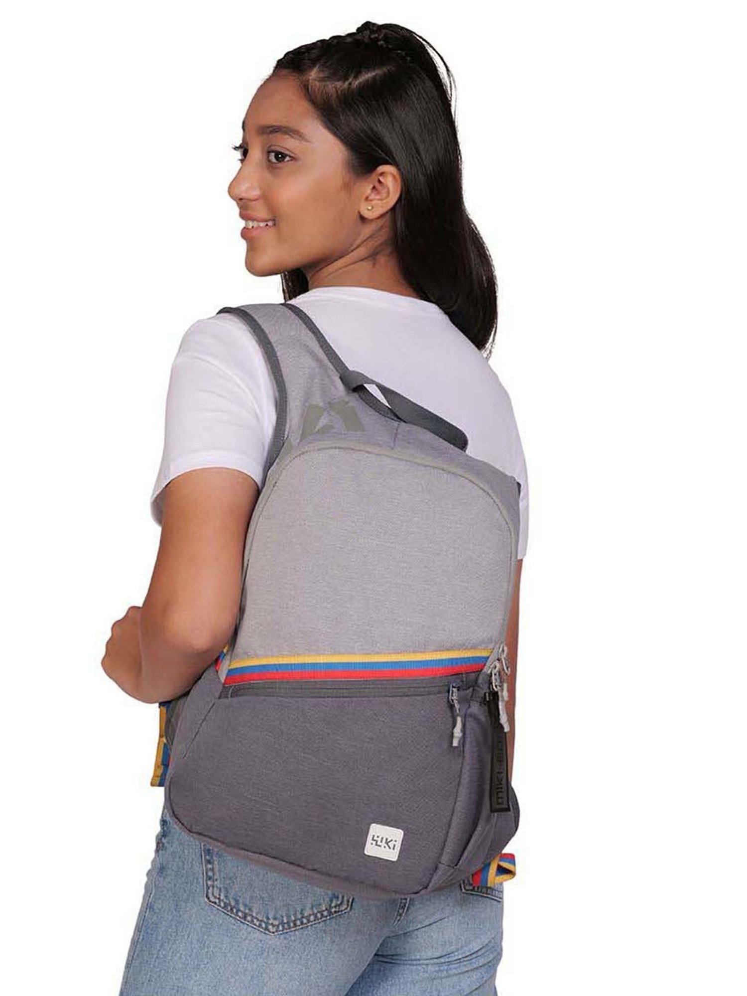 Wiki Snappy Grey Medium Backpack
