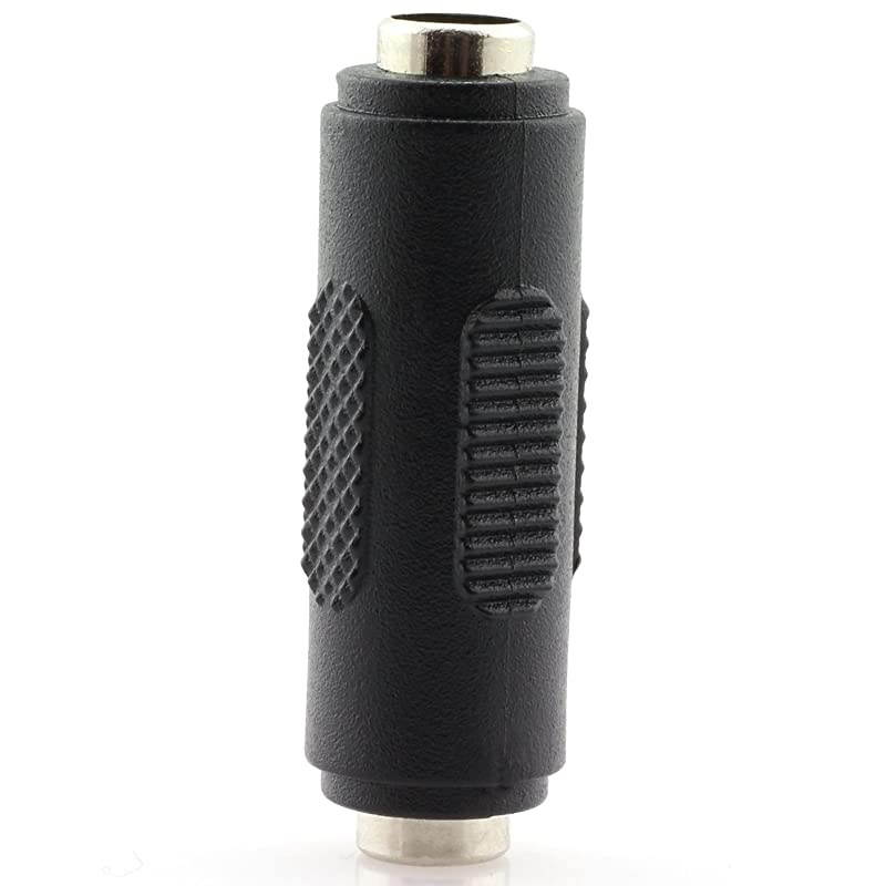 10pcs 5.5x2.1mm DC Power Plug Connector CCTV DC Power Plug Adaptor (5pcs Male to Male + 5pcs Female to Female)