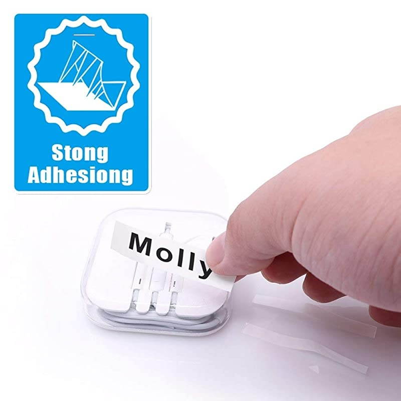 Compatible Label Tape Replacement for DYMO LetraTag Refills 91331 12mm Plastic White Tape for Label Maker QX50, LT-100H, LT-100H Plus and LT-100T, 1/2 Inch x 13 Feet, Black on White, 3 Pack