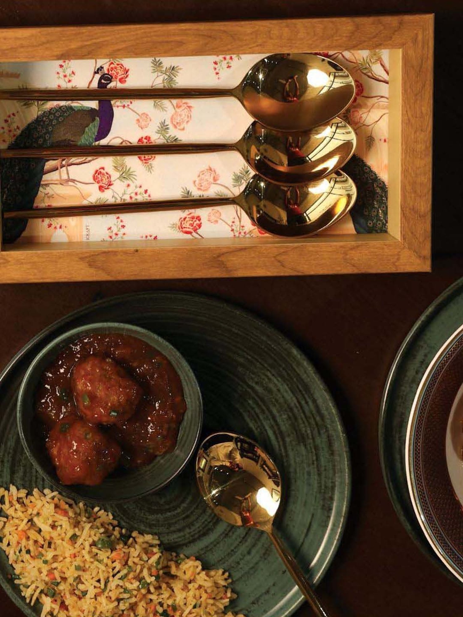 ICRAFT Multicolor Mdf Mor Series Spoon Tray