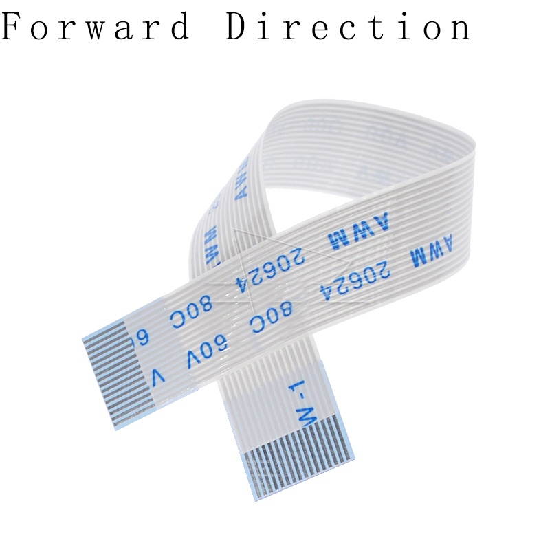60P 10CM Types B Reverse Direction 10PCS 0.5MM Flat flexible cable FFC FPC LCD cable AWM 20624 80C 60V VW-1 FFC-0.5MM