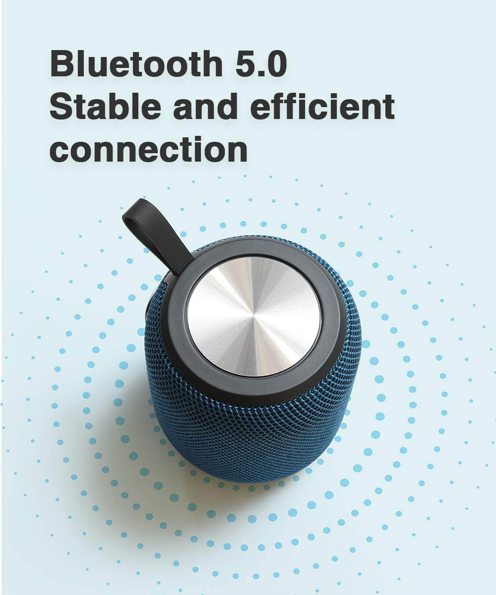 Portable Bluetooth Speaker, Bluetooth 5.0 Dual Pairing Loud Wireless Mini Speaker, 360 HD Surround Sound & Rich Stereo Bass,24H Playtime, IPX67 Waterproof for Travel, Outdoors, Home and Party
