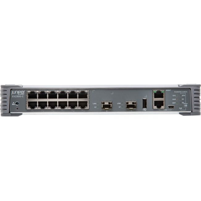Juniper Networks - EX2300-C-12P - Juniper EX2300-C Compact Ethernet Switch - 12 Ports - Manageable - 3 Layer Supported -