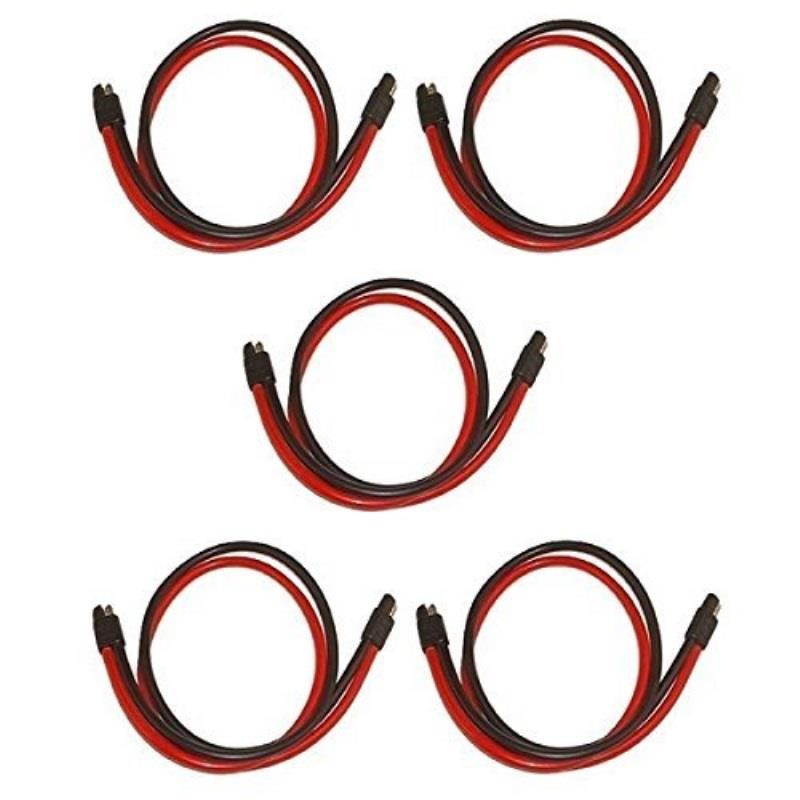 LOT 0F 5 Workman TP-10 CB Radio Polarized Quick Disconnect 2 pin 24" 10 Gauge