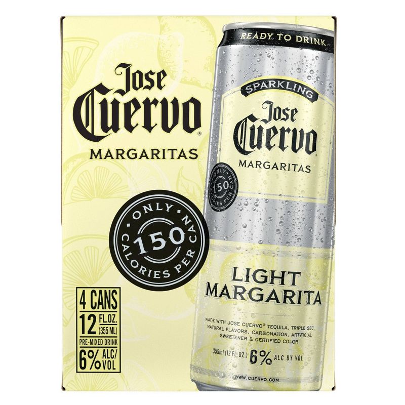 Jose Cuervo Sparkling Light Margarita Cocktail - 4pk/355ml Cans