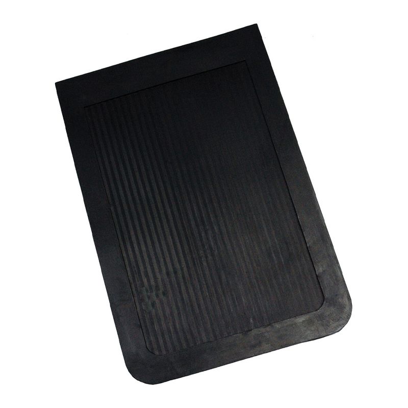 1'6"x4' Rectangle Indoor and Outdoor Floor Mat Black - Highland