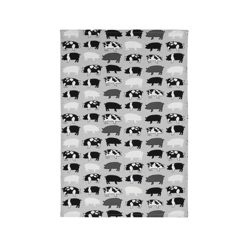 Chef Apron Pigs Print Gray - MU Kitchen
