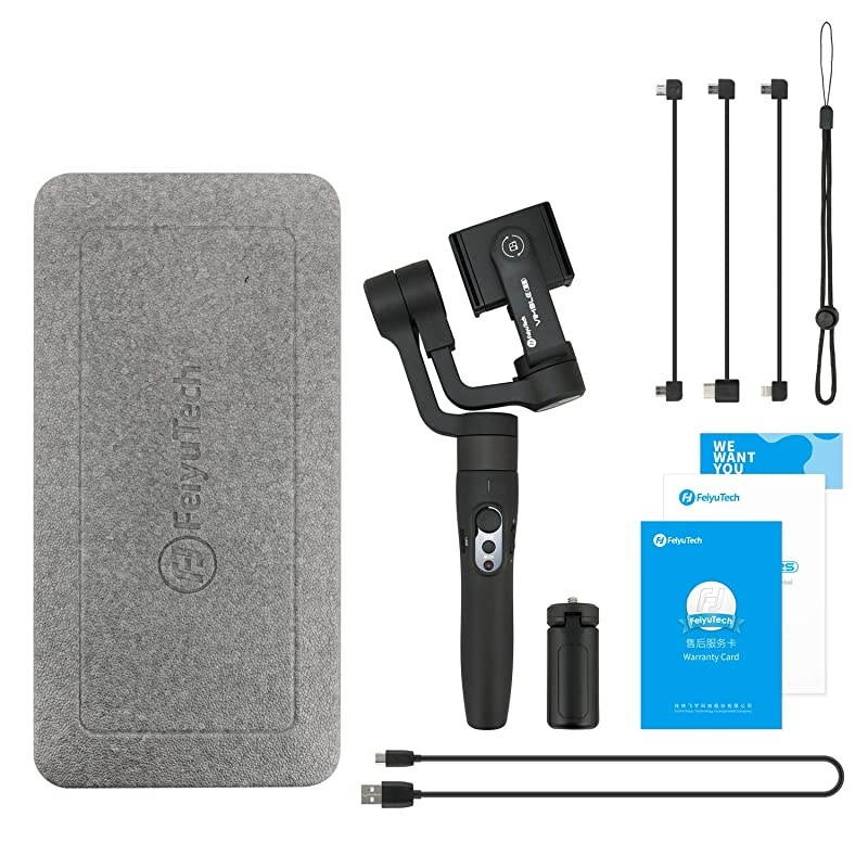 3Axis Gimbal Stabilizer for iPhone 11 Xs Max XR X 8 7Plus 6 Smartphone Vlog Youtuber Samsung Galaxy Note1010+ S10+ S9 POV Hitchcock Panorama Face Object Tracking Timelapse  Vimble 2S