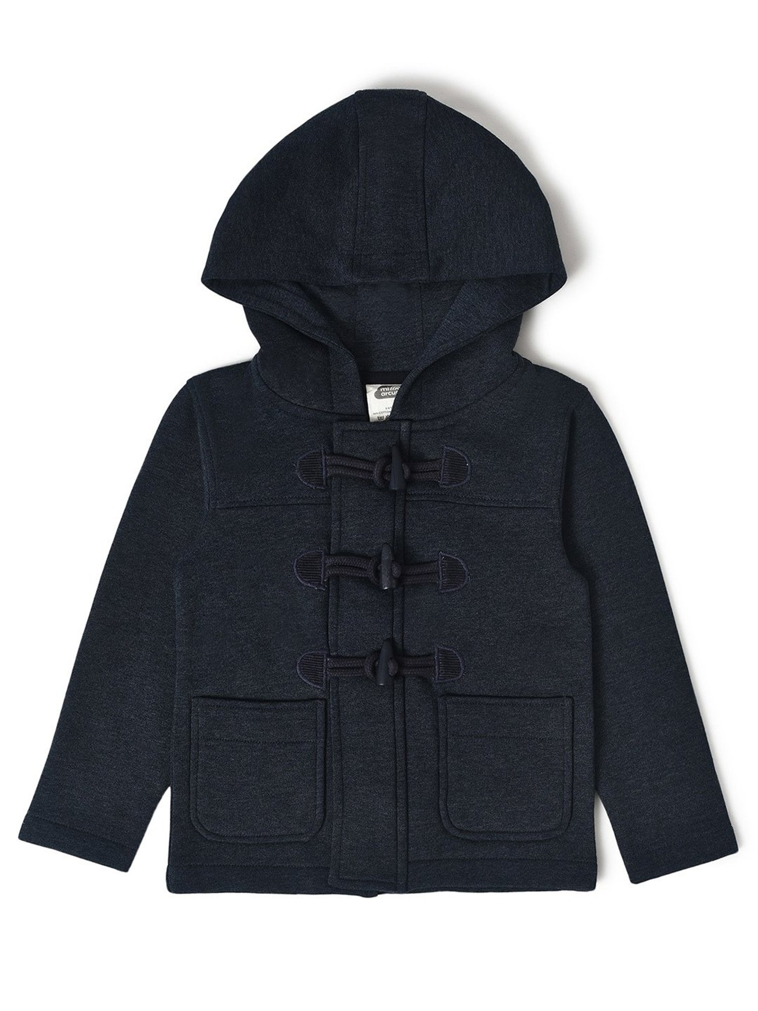 MiArcus Kids Navy Solid Full Sleeves Sweatshirt