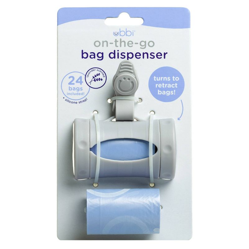Beriwinkle Linen Diaper Caddy - Gray Sparkle