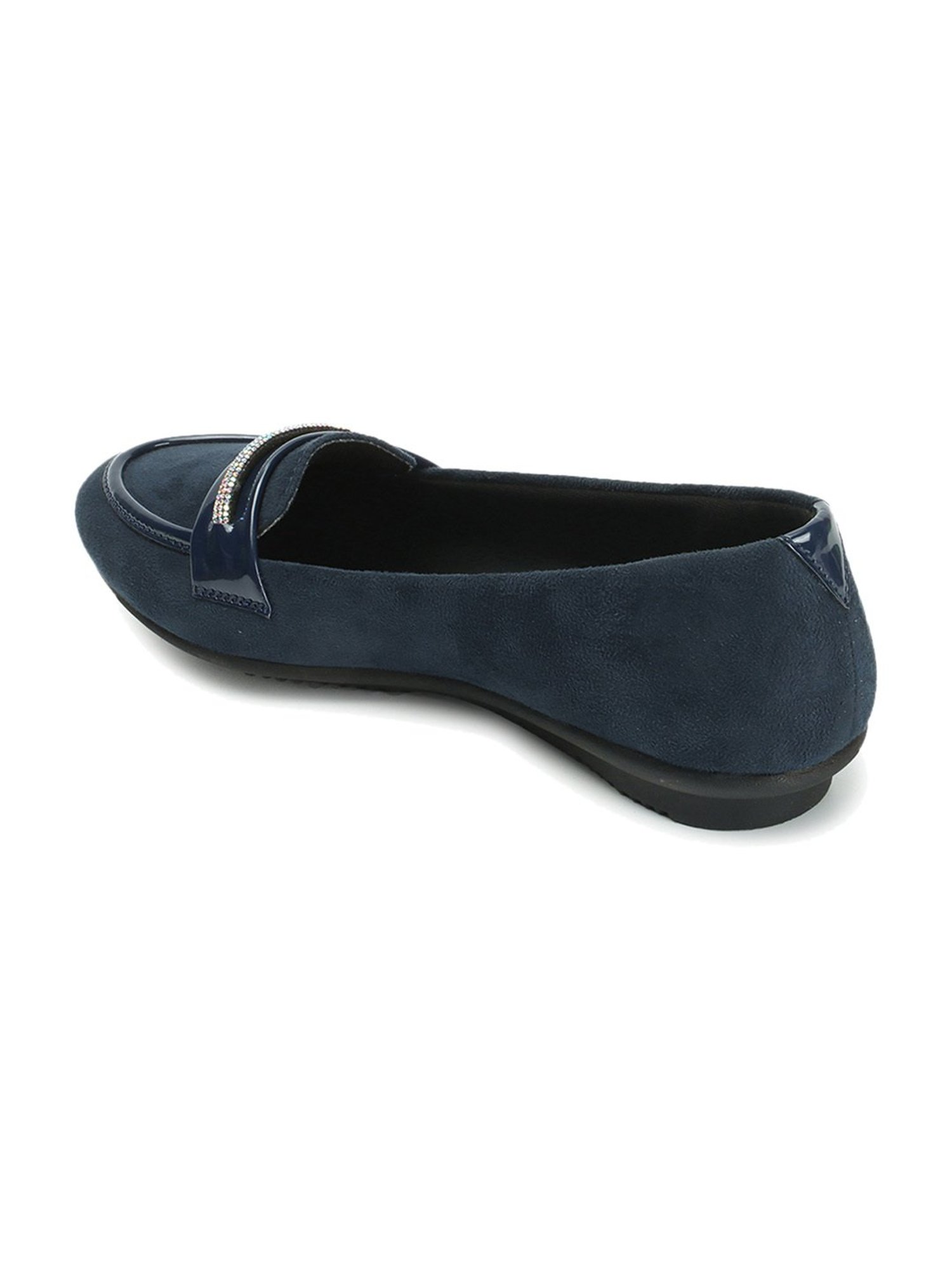 Elle Women's Blue Flat Ballets