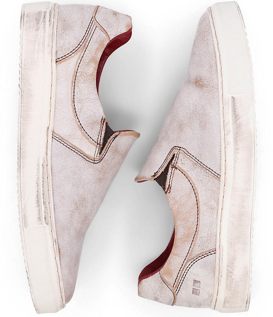 Bed Stu Hermione Leather Distressed Slip On Sneakers