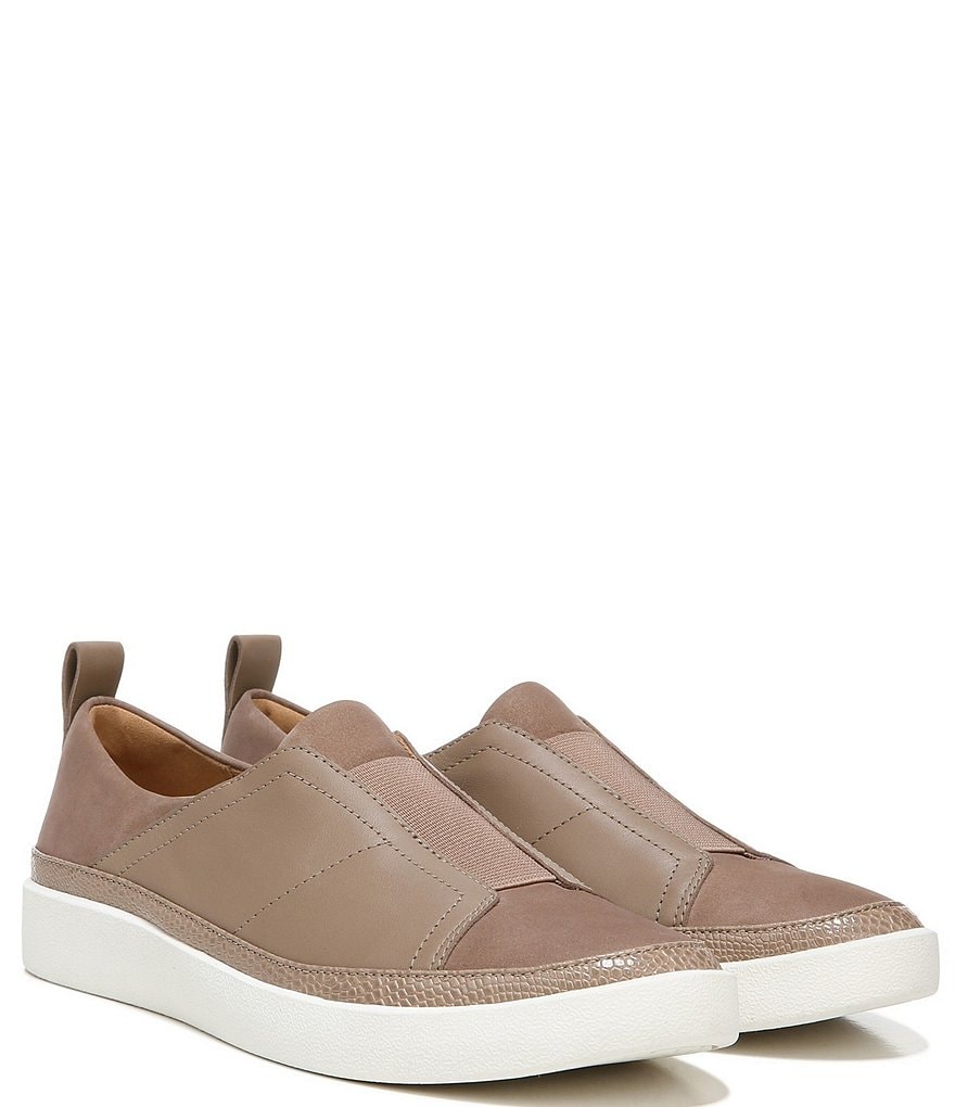 Vionic Zinah Leather Slip-On Sneakers
