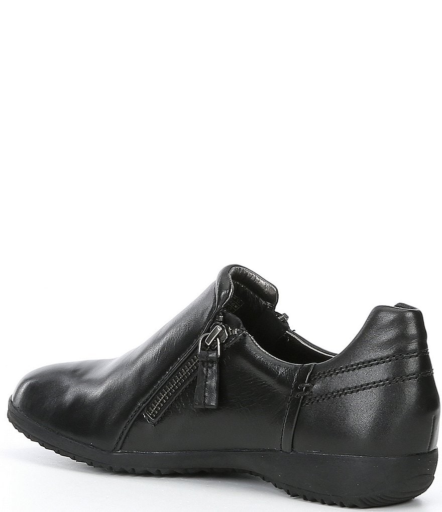 Josef Seibel Naly 32 Leather Zip Slip On Flats