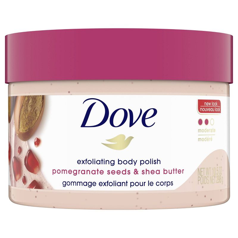 Dove Pomegranate Seeds & Shea Butter Exfoliating Body Polish Scrub - 10.5oz