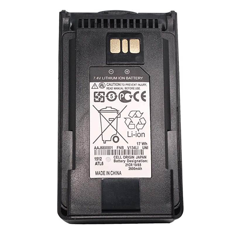 Battery for Vertex Standard VX260 VX261 VX264 EVX261 VX451 VX454 VX459 with Belt Clip 2600mAh