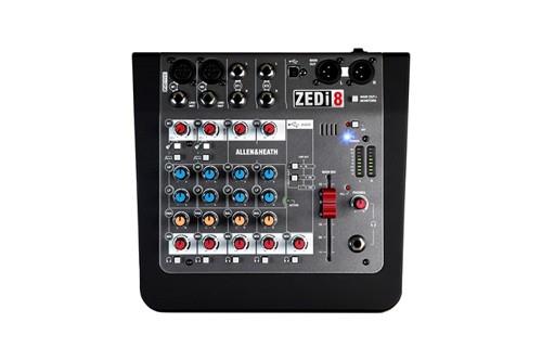 Allen & Heath ZEDi-8 8 Channel Hybrid Compact Mixer with USB Interface #AHZEDI8