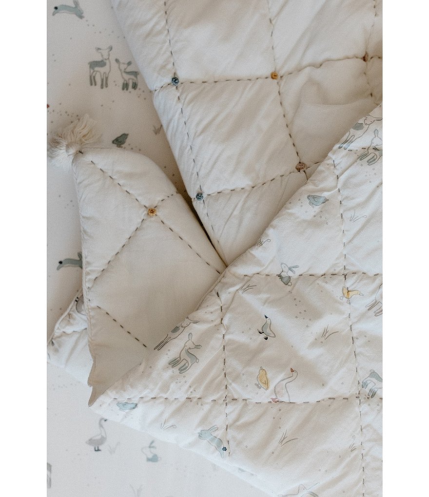 Pehr Baby Animal Just Hatched Quilted Blanket