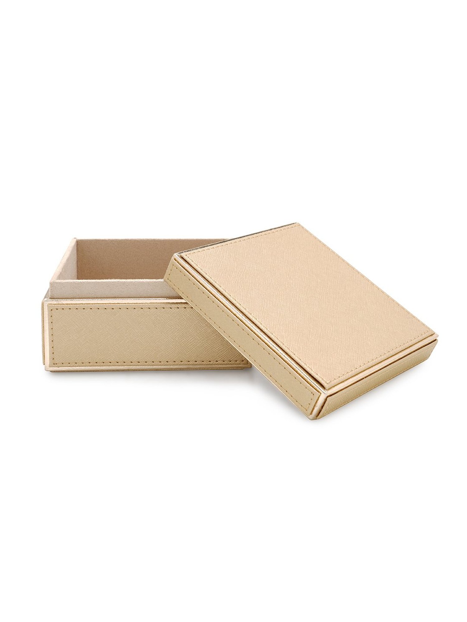 Pure Home and Living Gold MDF Solid Storage Boxes