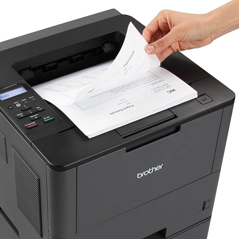 HL-L6200DWT Wireless Monochrome Laser Printer with Duplex Printing and Dual Paper Trays ( Dash Replenishment Ready)