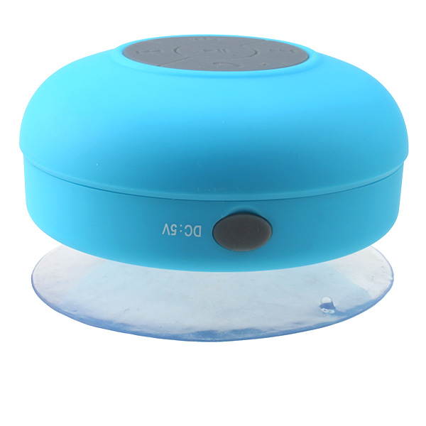 AGPtek Bluetooth Speaker, Waterproof Wireless Hand-free Shower Speaker Compatible with All Bluetooth Devices for Shower Bathroom Pool  Boat Car Beach-Blue