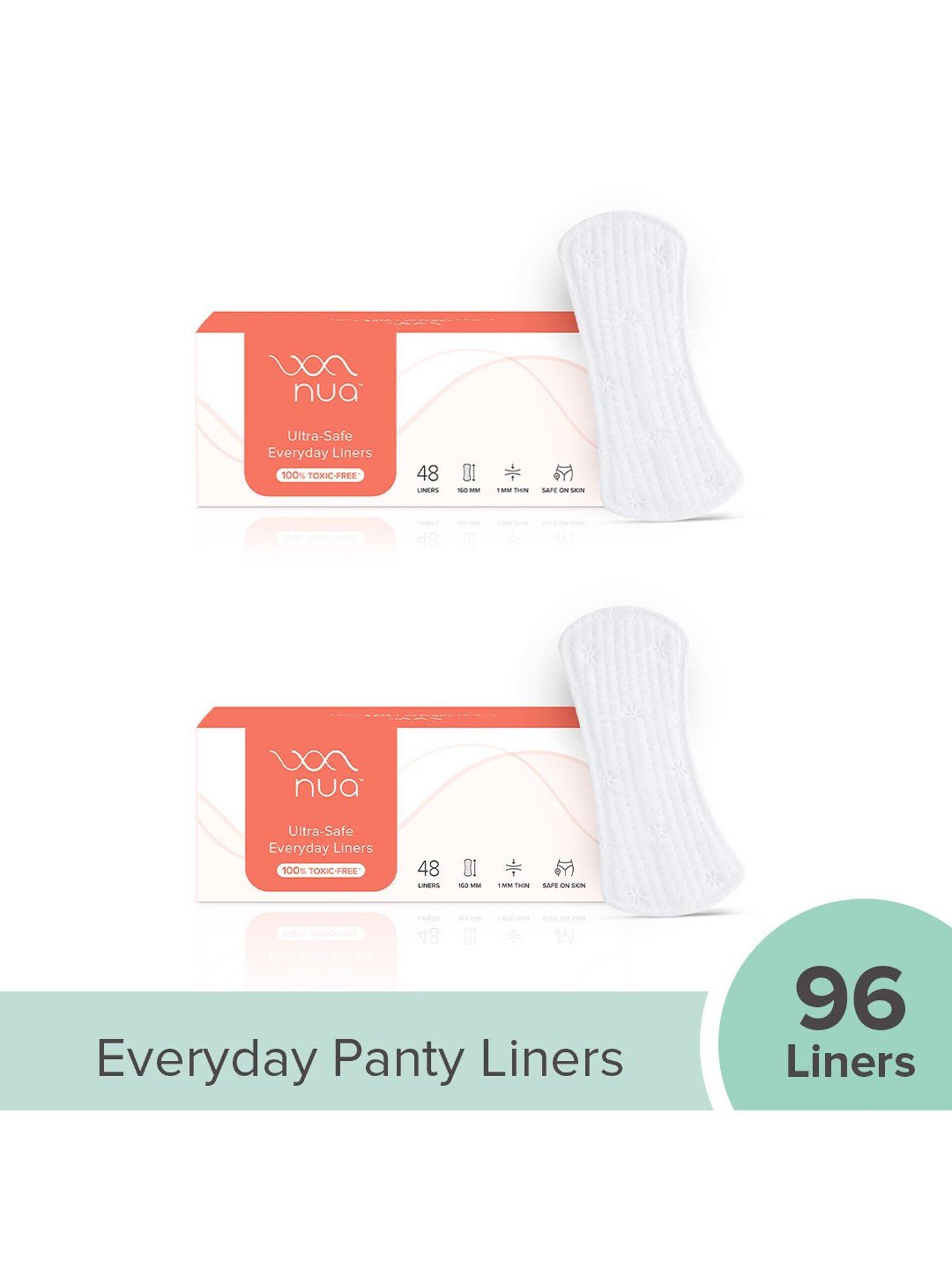 LAIQA Panty Liners (Pack of 3) XS - 60 Panty Liners