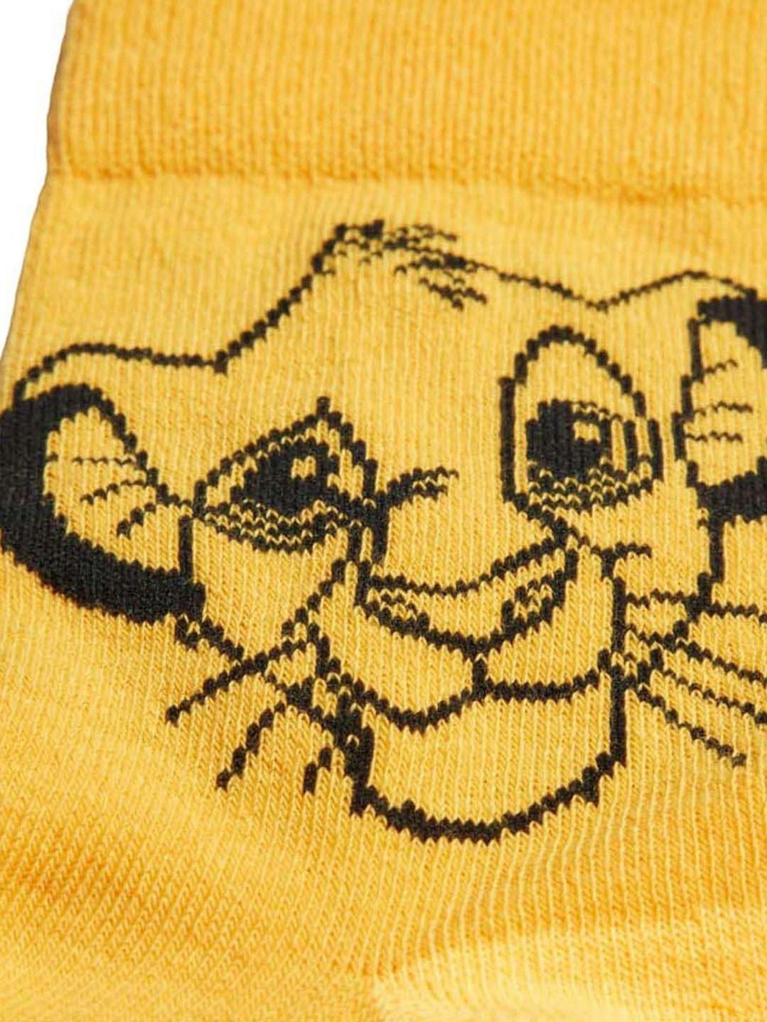 Adidas Disney Lion King Black & Semi Solar Gold Crew Socks - Pack of 2