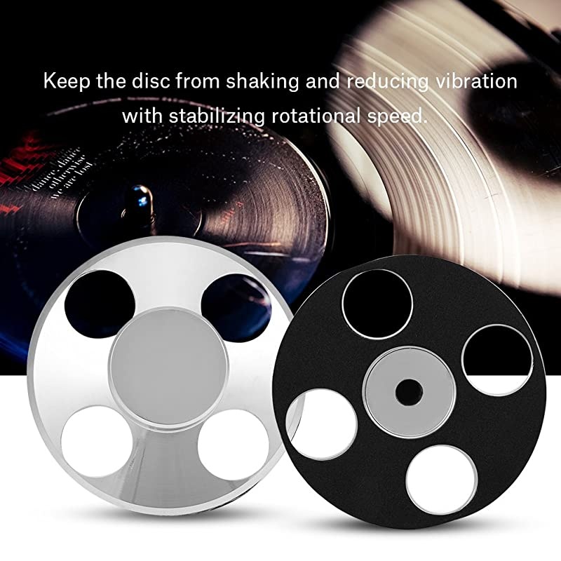 Record Weight Clamp Audio Turntable Metal Disc Stabilizer for LP Vinyl Record PlayerSliver