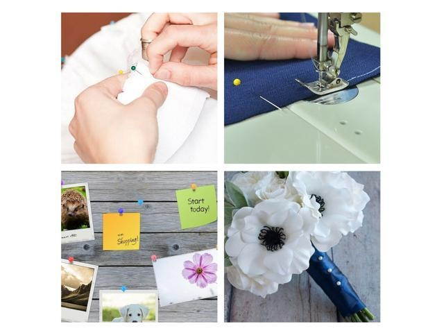 480X Dress Wedding Crafts Pearl Round Head Straight Sewing Needles Pins Corsage