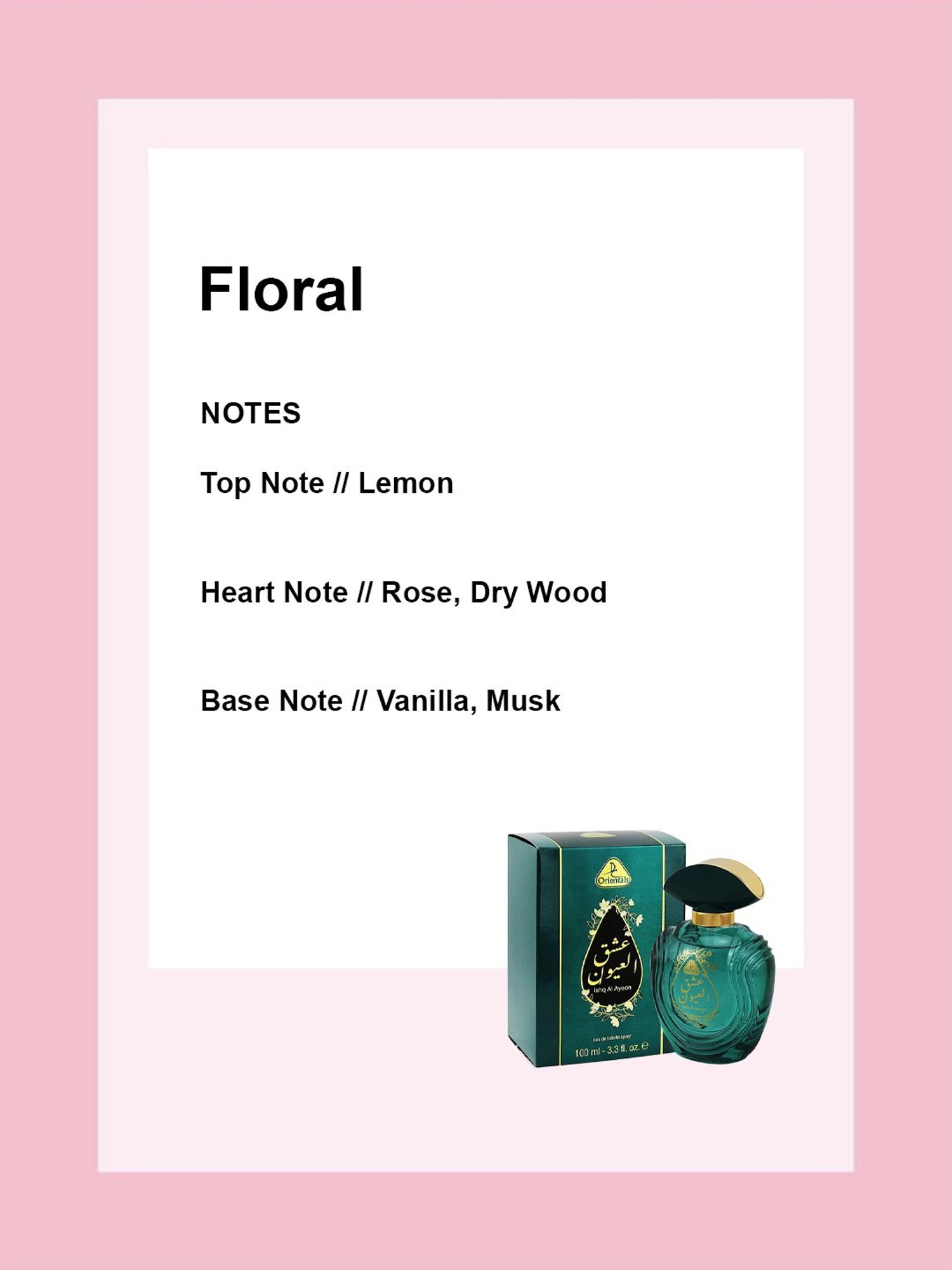 Dorall Collection Orientals Ishq Al Ayoon Eau de Toilette Spray - 100 ml