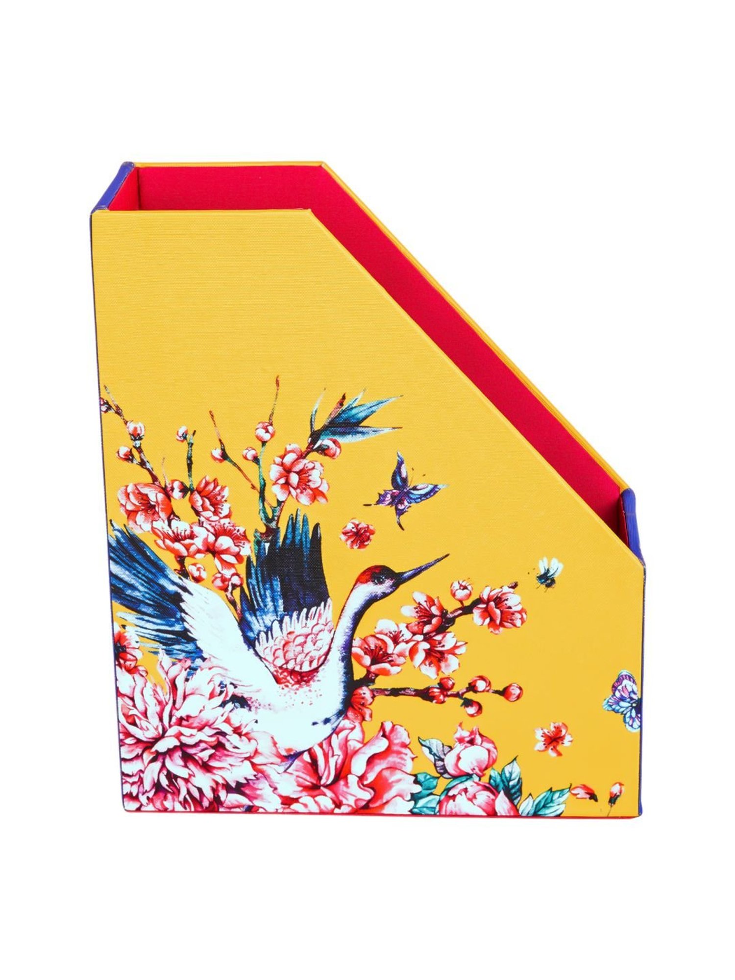 SEJ by Nisha Gupta Yellow Magazine Rack - Set of 1