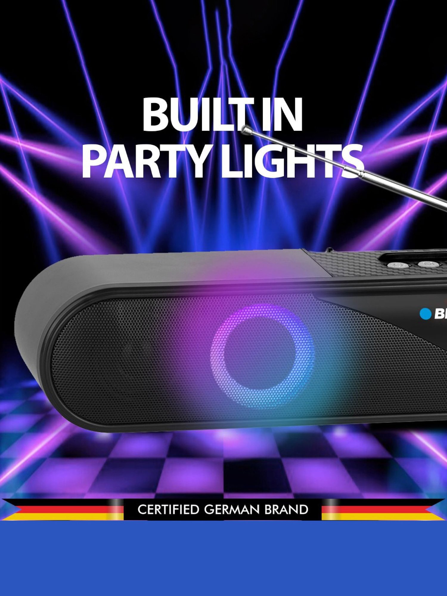 Portronics Decibel 24 | 10W Bluetooth Soundbar Speaker With In Built Mic (Black)